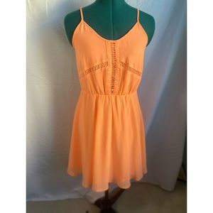 M Orange Summer Dress Marineblu